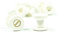LEO's – Lot de 100 rivets de pression en plastique 3 mm de hauteur (D = 5,5 mm) Blanc – Rivets de pression pour une fixation permanente des objets d'impression – Rivets en plastique à monter sans