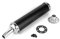 Auspuffschalldämpfer, 20 mm 0,8 Zoll 2-Taotorrad Edelstahl-Auspuffschalldämpfer Schalldämpfer Motorrad Modifiziertes Schalldämpferrohr(Schwarz)