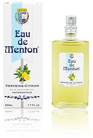 Eau de Menton - Verveine Citron - Eau de Toilette Femme, Artisan Parfumeur en Côte d'Azur (50 ml)
