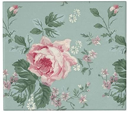 Alfombrillas para secar Platos, Shabby Chic Rosa Rosa Francés Floral Vintage Escurridor de Platos Absorbente Alfombrilla para Fregadero Alfombrilla 41X46 CM