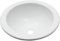pro-Styling - Lavabo rotondo per piccoli spazi, Ø 360 mm, bianco lucido, plastica, sul piano di lavoro, Made in Germany