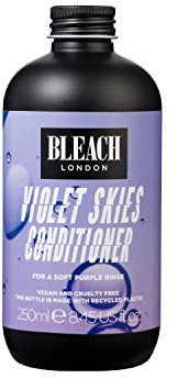 Bleach London Violet Skies Conditioner, Pastel Purple Coloured Conditioner - Gentle Cleansing for Bleached & Dyed Hair - Soft Purple Tones - Ideal for All Hair Types - By Bleach London 250 ml