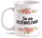 Fashionalarm Tasse Ich Bin Systemrelevant beidseitig Bedruckt mit lustigem Spruch & Blumen Motiv Geschenk-Idee für Freunde Kollegen Arbeit, Weiß 330ml