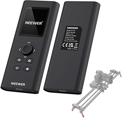 NEEWER Verbesserte 2,4G Fernbedienung für motorisierten Kamera Slider, unterstützt Videomodus, Zeitraffer Fotografie für Kohlefaser Dolly Schienen Slider NEEWER VS-80WC/100WC, ER1-120/100/80 (RT-08)