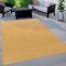 Paco Home Outdoor Teppich Flachgewebe Sisaloptik Modern Einfarbig meliert wetterfest & pflegeleicht Küchenteppich Ideal für Terrasse Balkon Garten, Grösse:60x100 cm, Farbe:Gelb