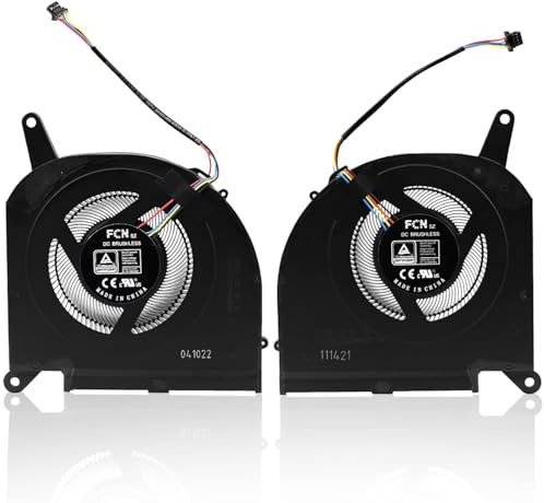 CPU+GPU Cooling Fan Replacement for Gigabyte Aorus 15G 15P RX7P RX7G 2021 RTX30 17G XB XC XD GIGABYTE AERO 15 OLED XB XD RP75SA Gigabyte Aero 17 XA HDR XB WA Series FNGT FNGS DC12V 1A Lüfter 10 mm