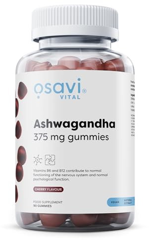 Osavi - Ashwagandha Gummies | Fruchtige Gummies mit natürlichem Kirschgeschmack zur Unterstützung von Balance & Wohlbefinden - 90 Stück