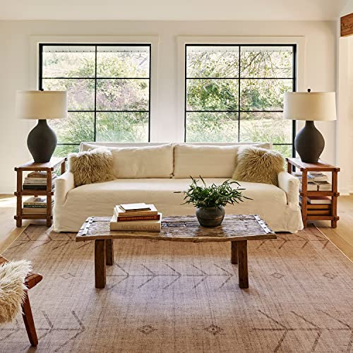 Rugs USA Lauren Liess x Lori Arrow Easy Jute Teppich, maschinenwaschbar