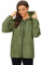 Durio Veste de pluie légère pour femme - Imperméable - Respirante - Pliable - Coupe-vent - Avec capuche - Veste softshell - Veste de cyclisme, Vert kaki, M