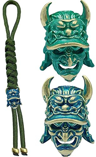 Danlai Eagle Nase Samurai Helmperlen Gewebt Paracord Lanyard Anhänger Outdoor Regenschirm Seil Messing DIY Accessoires