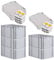 PROREGAL SuperSparSet 5x Eurobox NextGen Economy mit Scharnierdeckel & gelben Verschlüssen | Griffe geschlossen | HxBxT 32x40x60cm | 65 Liter | Eurobehälter Transportbox Transportbehälter