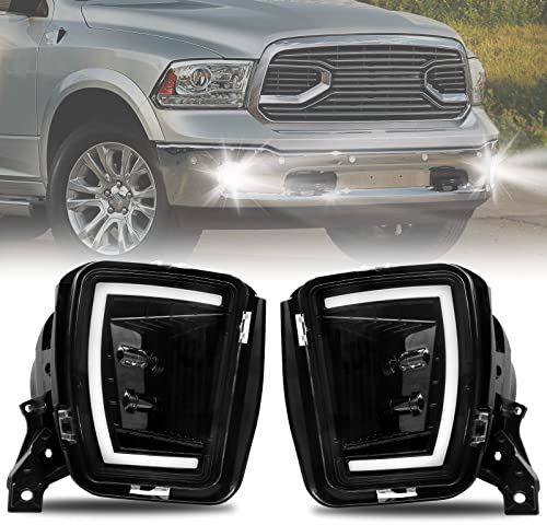 UCBAY LED-Nebelscheinwerfer Frontstoßstange Nebelscheinwerfer für Dodge Ram 1500 2013 2014 2015 2016 2017 2018 (1 Paar)