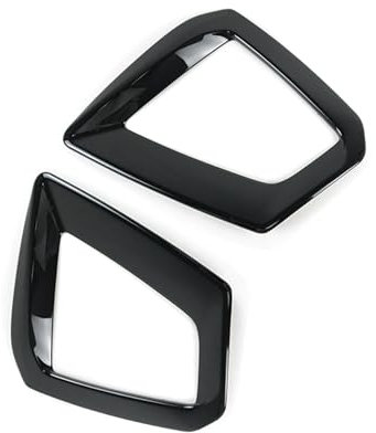 BENSIL Für A-UDI A4 B9 2020–2021 Auto-Nebelscheinwerferrahmen Dekoration Lampenabdeckung Nebelscheinwerferverkleidung Nebelscheinwerfer-Grillabdeckung (Color : Schwarz)