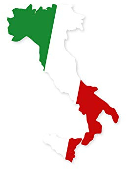 PREMIUM Autoaufkleber Italien Kontur Aufkleber Auto Vespa Sticker Camper Wohnmobil Motorrad Waschanlagenfest Witterungs- und UV-beständig