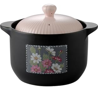 cuchara de mesa juego de cucharas Cazuela De Barro Cuencos De Cerámica con Tapa, Cazuelas for Horno, Cocción Al Calor Olla Antiadherente Olla for Sopa Utensilios De Cocina Estufa Fácil De Limpiar (Siz