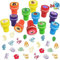 partyGO Moana Geburtstagsparty-Zubehör, 24 Stück Vaiana-Stempel, Partygeschenke, Klassenzimmer-Belohnungspreise, Vaiana-Party-Dekorationen, Goodie-Bag-Füllungen