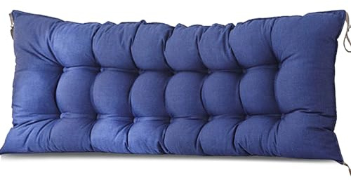 Wasserdichte Bankauflage Outdoor - Sitzkissen für Gartenbank-Polster Auflage Outdoor-Bankpolster Auflage für Sitzbank & Hollywoodschaukel für Gartenmöbel Terrasse Drinnen(Size:200cm,Color:Blau)