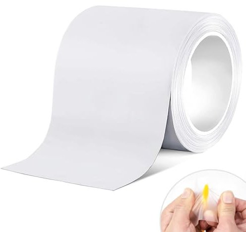 TAMDESG Kit de réparation de patch gonflable 10,2 cm x 2,9 m, imperméable à haute élasticité pour piscine gonflable, tente, imperméable, parapluie, matelas gonflable, maison de rebond, bouée, auvent