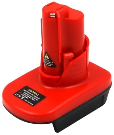 Namvo M12 Adapter Compatible with Milwaukee 18V DeWalt 18V 20V Support M12 Power Tools to Work with M18 Batteries