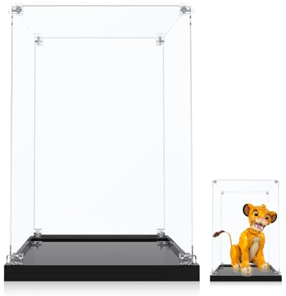 ICUANUTY Acryl Vitrine für 43247,21341,21325,10363,10345,10350, 60316, 43269, 43271Organisation Vitrine, 35X35X35cm (Nur Display Case)