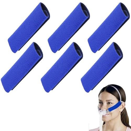 6 Stück Cpap-Gurtpolste,Cpap Gurtbezüge,Cpap-Maske Gurtabdeckungen,Cpap Komfortpolster, Cpap-Gurt Komfortpolster Für Verringerung Von Wange Rote Flecken Und Einbuchtungen