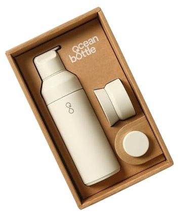 Ocean Bottle - The 3-in-1 Water Bottle - Sand Stone (17 oz)