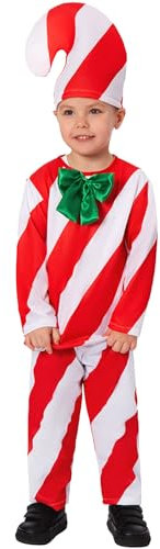 Baby Weihnachtskostüme - Strampler Weihnachten Weihnachtskostüm Monster Pelziger Anzug Kinder Elfenkostüm Oberteil, Hose, Mütze Xmas Lustiger Outfit Weihnachten oder Karneval