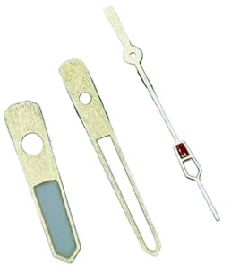 Supkancl Gebürstetes Silber Retro Stil Tauchen C3 Grün Leuchtende NH36 Zeiger Gold NH35 Uhr Nadel Uhr Zubehör(Navajo White)