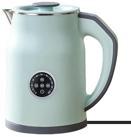 Intelligenter Wasserkocher 1.2L mit 16h Temperaturhaltung & 1000W Schnellkocher – 304 Edelstahl, BPA-frei, 4-Stufen (45-90°C), LED-Display, 360° Sockel für Tee, Babyflasche, Büro