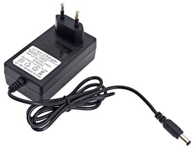 JZK DC 12.6V 2A AC Reemplazo de Adaptador, Cargador de batería de Litio Li-Ion Fuente de alimentación máxima 25.2W Enchufe de Carga