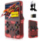 R36S Consola de Juegos 128G,40000+ Juegos Consola Retro Portatil,21 Emuladores,3500mAh,Sistema Linux,Pantalla IPS de 3.5 Reproductor de vídeo,Mini Consola Plug and Play (Rojo Transparente)