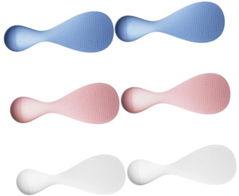 CLISPEED 6piezas Cuchara Arrocera Antiadherente Pala De Arroz Resistente Al Calor Vertical Para Olla Arrocera