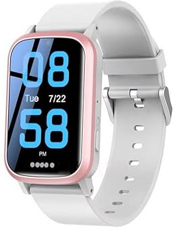 NikuTRAX GPS-Smartwatch für Senioren NC92E mit SOS Altrosa