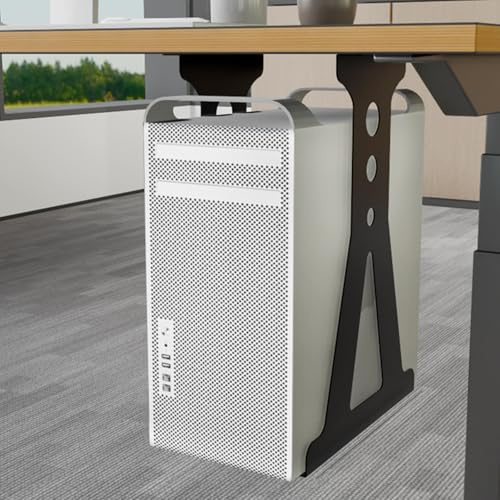PC-Tower-Ständer für Teppich und Boden, Laptop-Halterung unter dem Schreibtisch, kaltgewalzter Stahl, verstellbare Breite 15,5–25,5 cm, Wandhalterung, PC-Ständer