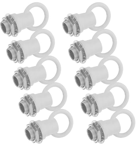 OATIPHO 10 Pz Ganci a Occhio M10 per Lampadari e Plafoniere, Lega di Zinco e Ferro, Supporto Fino a 8kg, per Installazioni Professionali