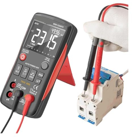 Misuratore LCR Q1 Multimetro digitale 9999 Tester analogico True RMS Multimetro professionale fai da te Transistor Condensatore NCV Tester Lcr Meter(Q1 Orange Pro)