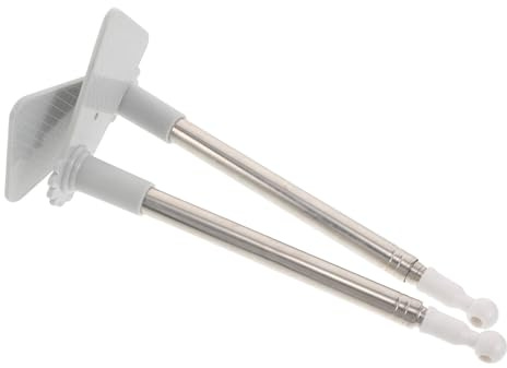 LALADEFIEE Poteaux Télescopiques Ajustables en Acier Inoxydable pour Moustiquaire de Lit Princesse 2 Pièces, Support Stable pour Lits Simples en Dortoir