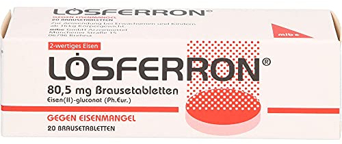 LOSFERRON Brausetabletten gegen Eisenmangel, 20 St. Tabletten