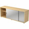 Sideboard 160x40x59,6cm Ahorn/silber