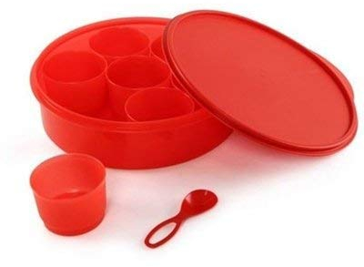 Tupperware Spice Container, Red, 1ml, 2 Compartments