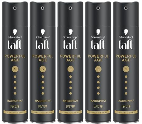 Schwarzkopf 3 Wetter Taft Haarspray, Power Powerful Age Mega Starker Halt 5, 5er Pack (5 x 250 ml)