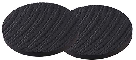 VORCOOL Yoga Knieschoner Kissen Dicke Runde Eco TPE Yoga Pad Komfort Yoga Pilates Workout Unterstützung Pad für Hände Handgelenke Knie Ellbogen Schultern (Schwarz)