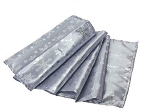 Unbekannt Tischläufer Eisstern Satin Weihnachten Advent