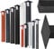 HOLZBRINK Pied de Table en Acier Profil Carré 40x40 mm, Hauteur: 100 cm, Noir Foncé, 1 pc, HLT-14A-F-100-9005