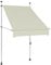 vidaXL Markise Einziehbar Handbetrieben Wasserabweisend Klemmmarkise Balkonmarkise Sonnenschutz Terrasse Balkon Garten 100cm Creme