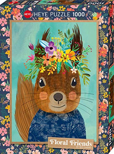 Heye 299538 Sweet Squirrel 1000 Teile Puzzle, Silver