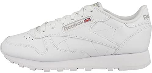 Reebok Femme Classic Leather Baskets, FTWR White/FTWR White/Pure Grey 3, 37.5 EU
