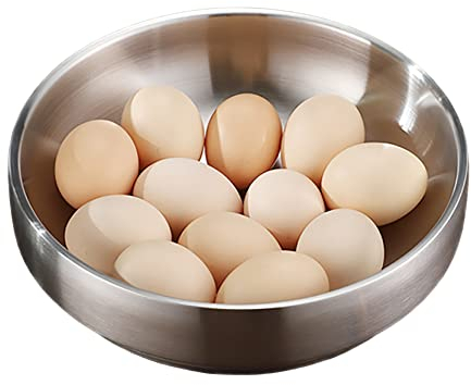 UPTALY Bols à nouilles coréennes surdimensionnés de 1800ml (23 cm, argent), grand bol à ramen en acier inoxydable 18/10, bol à salade épais, bol à soupe isotherme à double paroi, bol Udon et soba