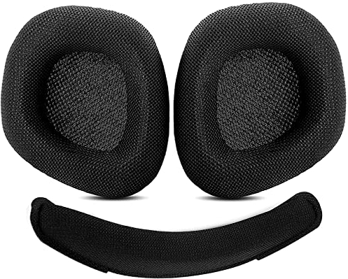TaiZiChangQin Ohrpolster aus Memory-Schaum, kompatibel mit Corsair Void & Corsair Void Pro kabelgebundene & kabellose Gaming-Headsets 7.1 (Stoffohrpolster + Kopfband)