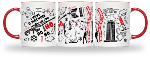 Welcome to The Party Mug - Novelty Action Movie Film Inspired 80's Themed Famous Quote Saying Phase Hostage Hotel Franchise Cup Coffee Tea Present Gift (Black Handle)